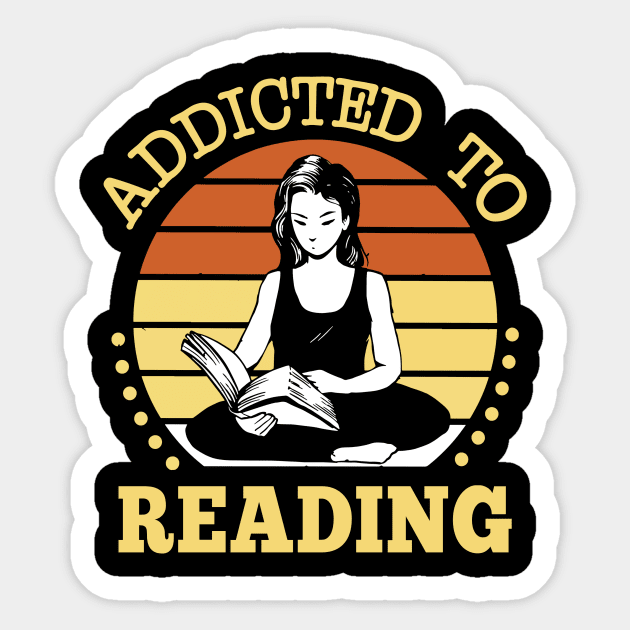 Addicted To Reading Sticker by Aratack Kinder